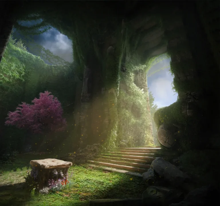 1 сезон 5 серия - Утопленный в зелени руины храма