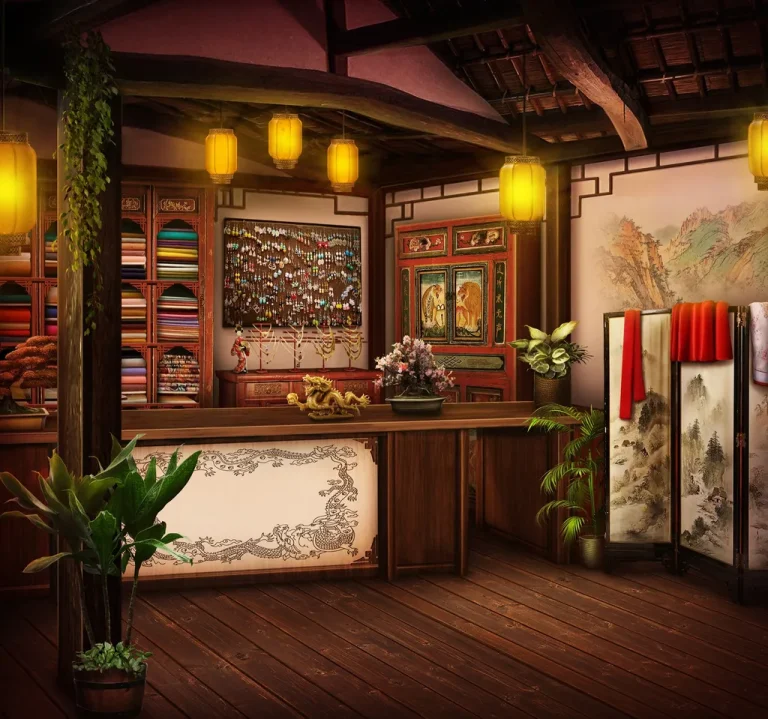 1 сезон 4 серия - Торговая лавка с тканями и одеждой