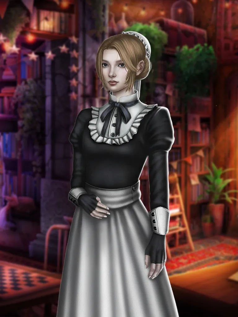 Эми, служанка первое появление: 1 сезон 1 серия возможна любовная линия