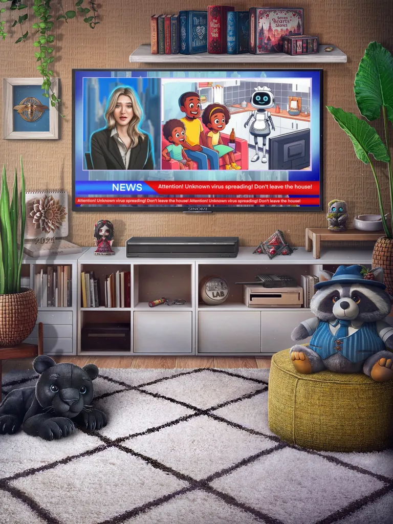 1 сезон 1 серия - Гостинная в квартире Робин