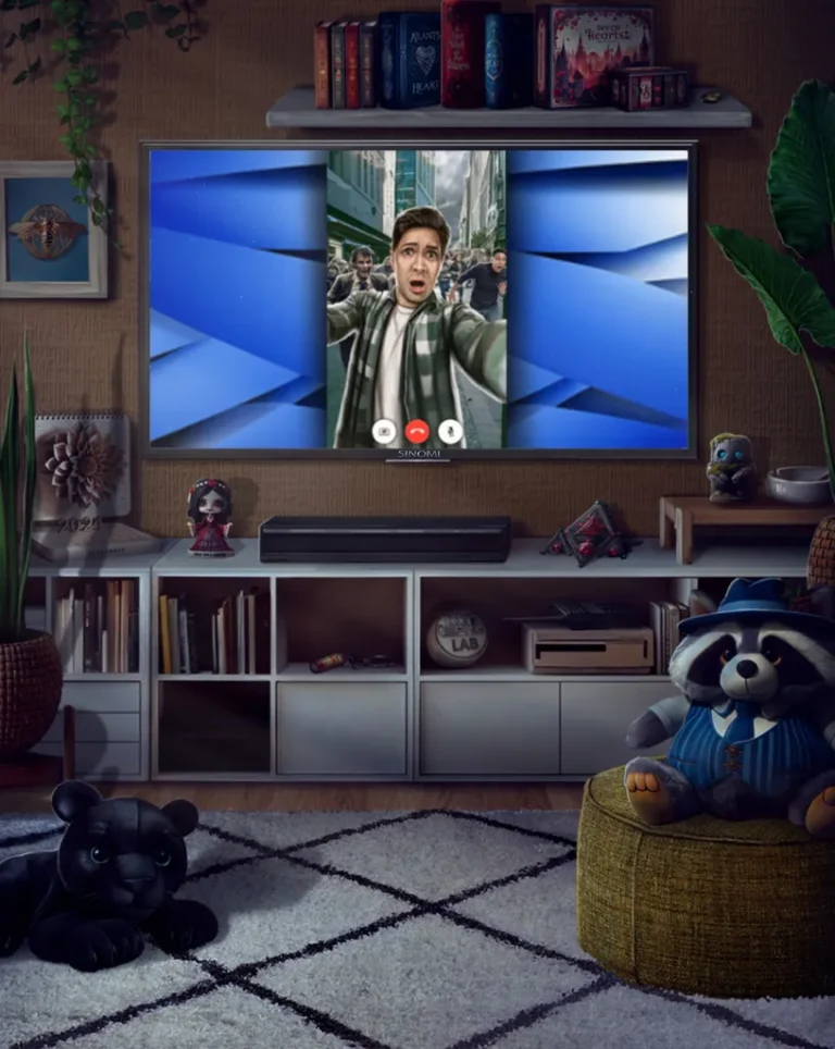 1 сезон 1 серия - Гостинная в квартире Робин