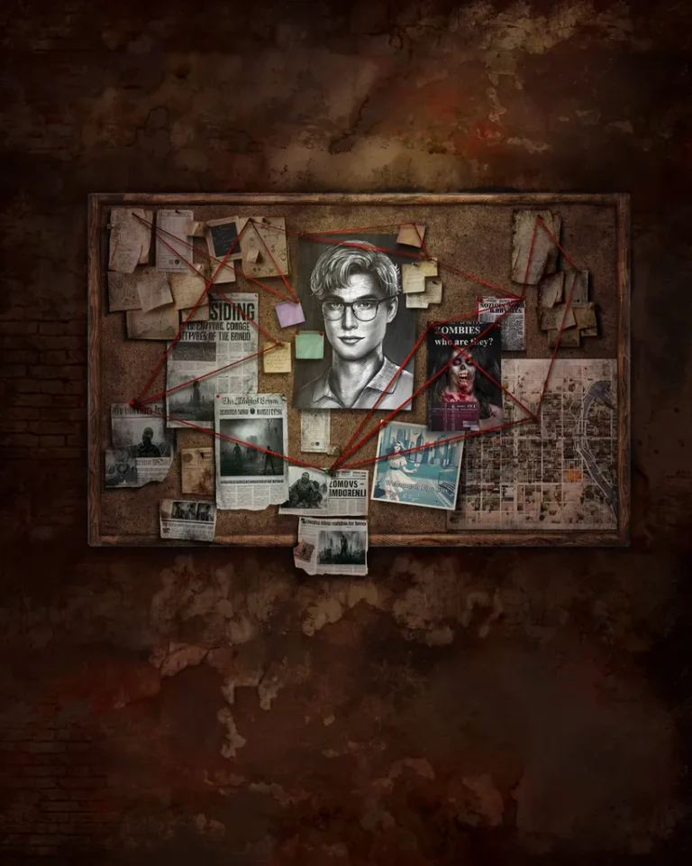 1 сезон 2 серия - Доска с информацией о Джейке