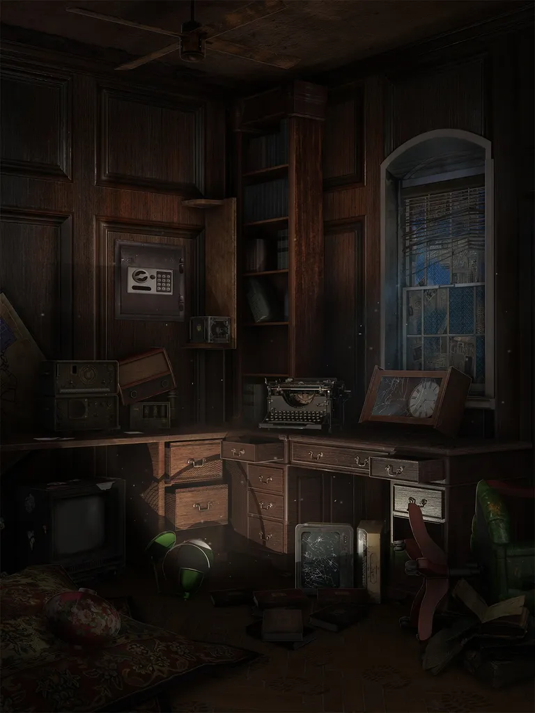 1 сезон 8 серия - Разрушенный кабинет Сайласа /Ночью