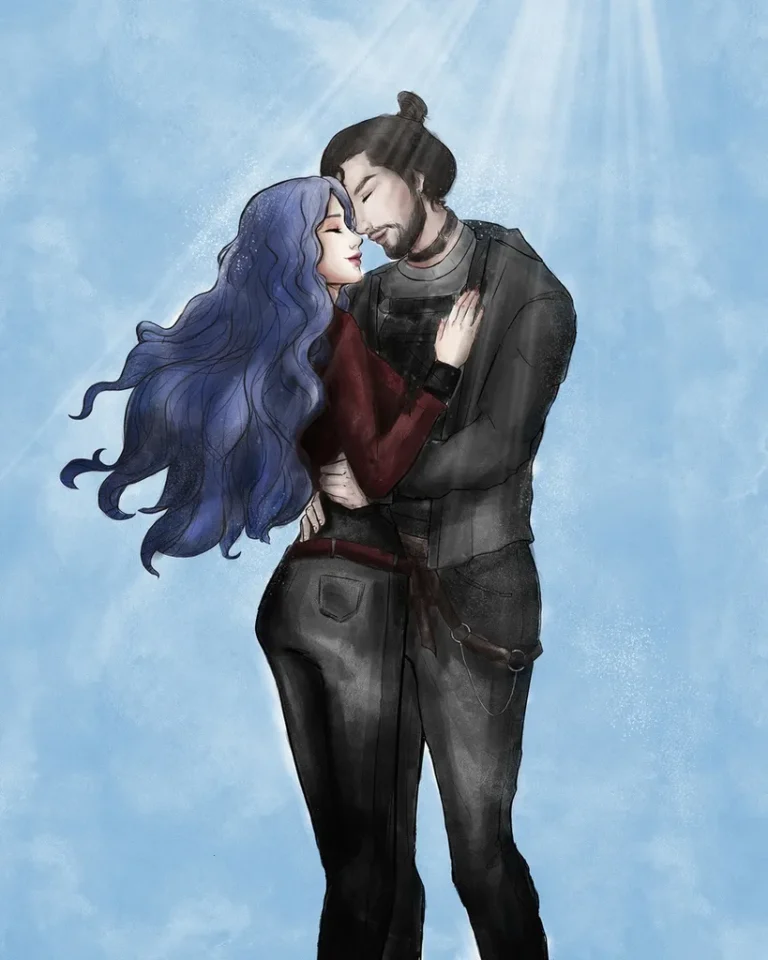 3 сезон 9 серия - Финальная иллюстрация с Элизой и Драгоном / Финал в реальности