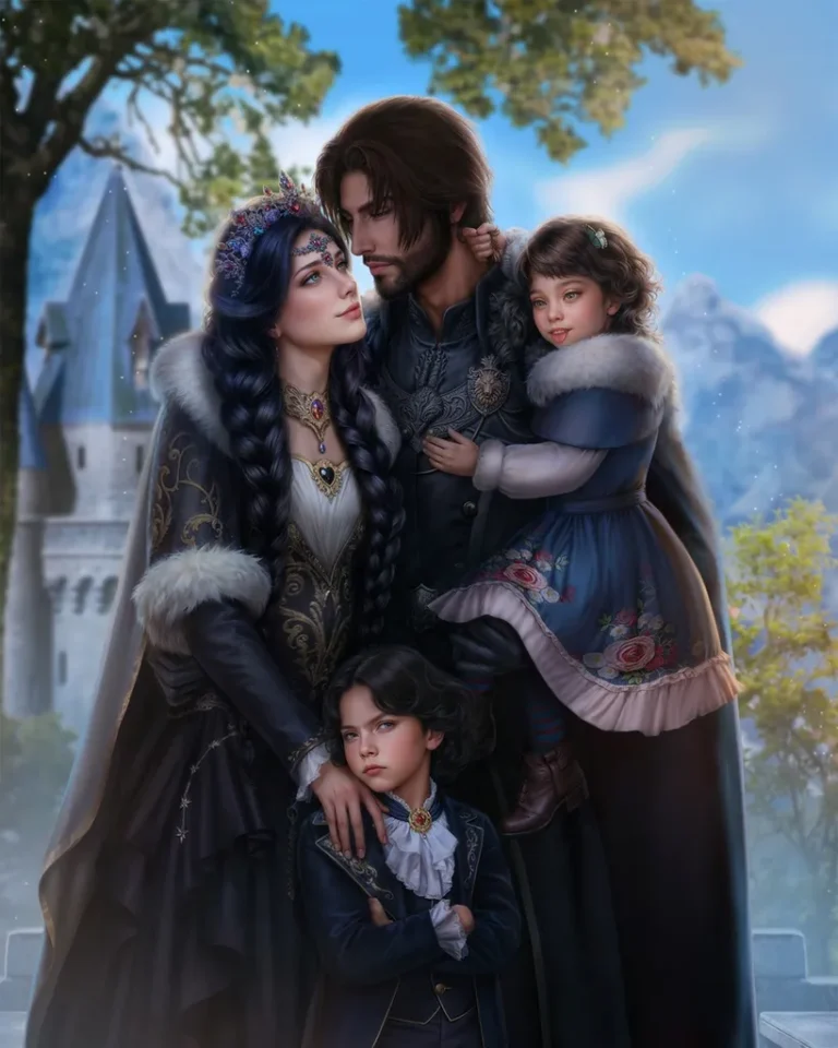 3 сезон 9 серия Кат-сцена с Элизой, Драгон и детьми Доступна, если финал с Драгоном в книге по пути Дерзость. Элиза ждёт третьего ребёнка Версия Драгона с бородой