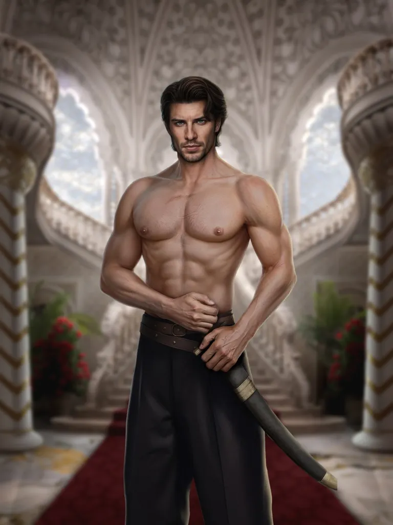 Фаяз Солиман, сын султана Жарифана первое появление в обнаженном образе: 1 сезон 9 серия возможна любовная линия Версия изменённого лица, благодаря покупке роскошного образа «Bold Shahzagir» Стоимость: 150 звёздных монет