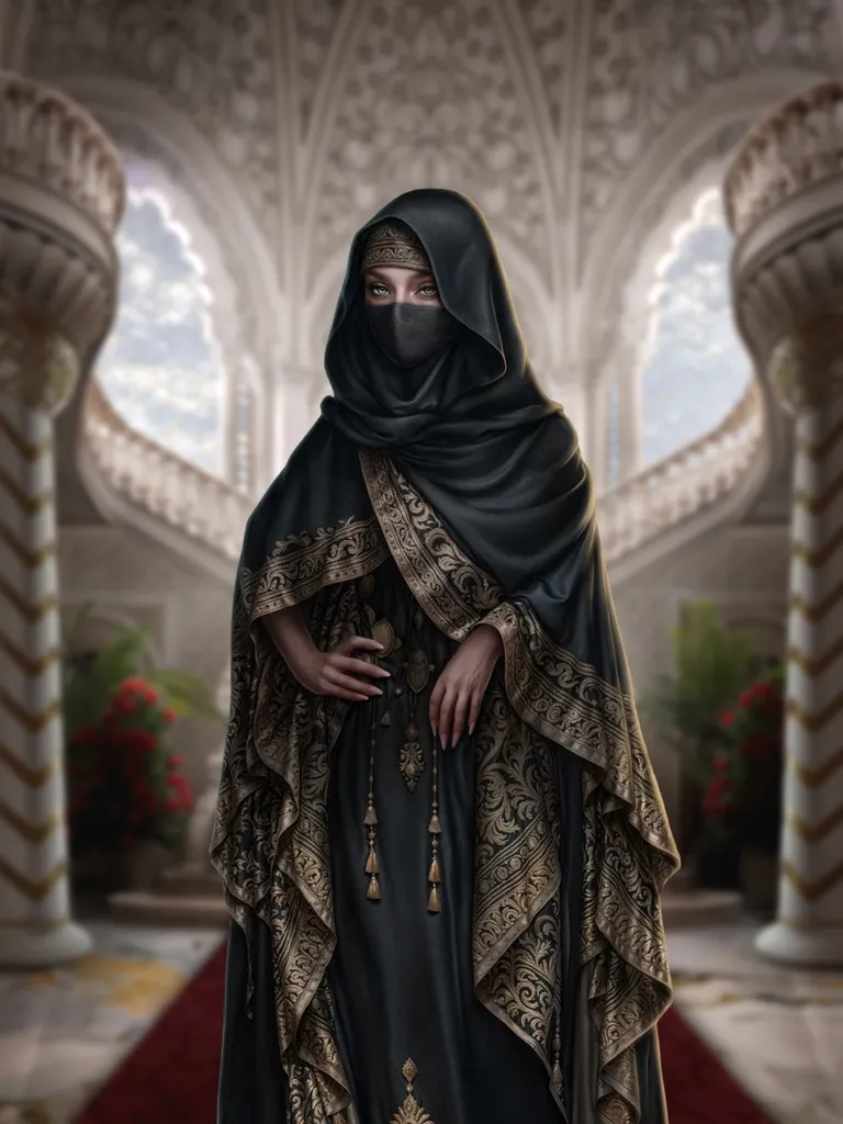 Сечиль, дихшат (высшая наложница) появление в накидке: 1 сезон 10 серия