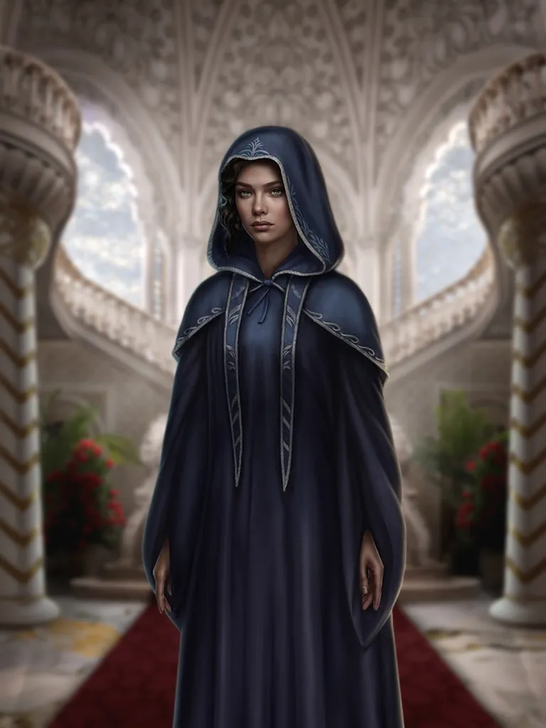 Барика, шабихат (низшая наложница) появление в накидке: 1 сезон 22 серия